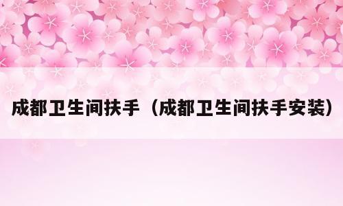 成都卫生间扶手（成都卫生间扶手安装）