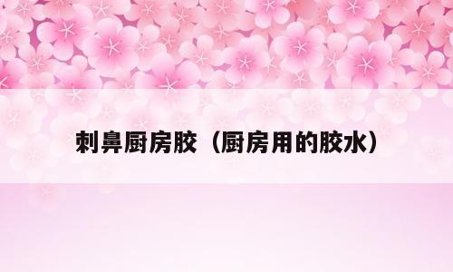 刺鼻厨房胶（厨房用的胶水）