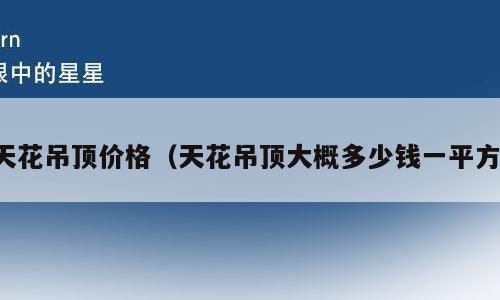 天花吊顶价格（天花吊顶大概多少钱一平方）
