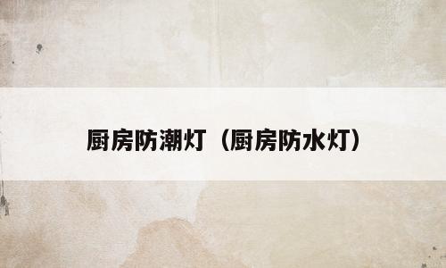 厨房防潮灯（厨房防水灯）