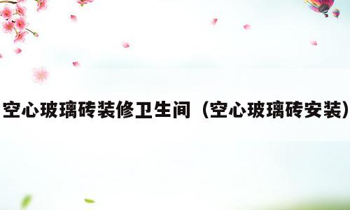 空心玻璃砖装修卫生间（空心玻璃砖安装）