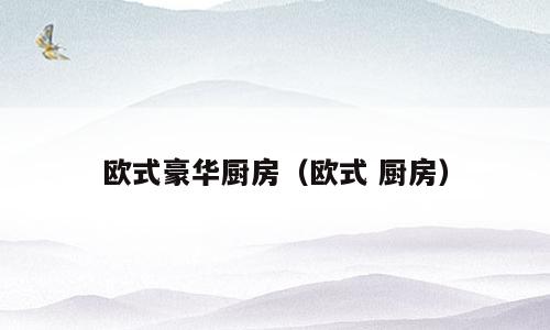欧式豪华厨房（欧式 厨房）