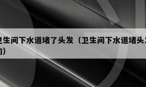 卫生间下水道堵了头发（卫生间下水道堵头发的）