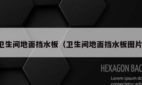 卫生间地面挡水板（卫生间地面挡水板图片）