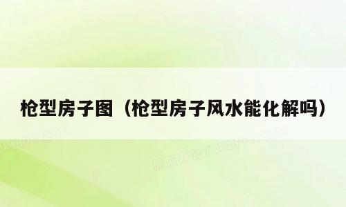 枪型房子图（枪型房子风水能化解吗）