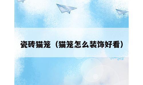瓷砖猫笼（猫笼怎么装饰好看）
