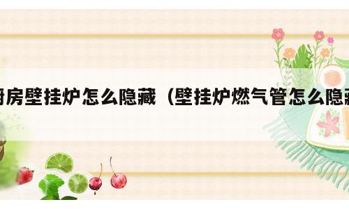 厨房壁挂炉怎么隐藏（壁挂炉燃气管怎么隐藏）