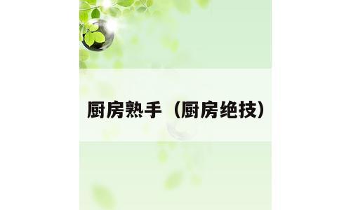厨房熟手（厨房绝技）