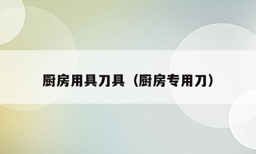 厨房用具刀具（厨房专用刀）
