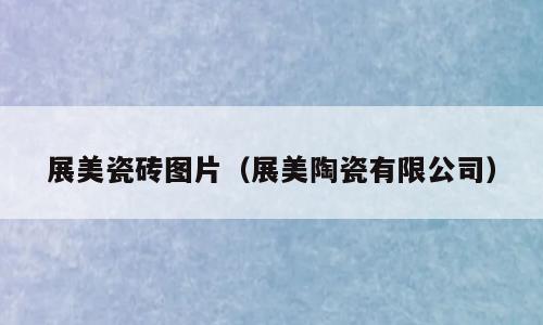 展美瓷砖图片（展美陶瓷有限公司）