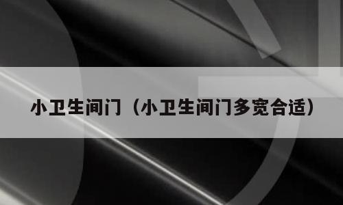 小卫生间门（小卫生间门多宽合适）