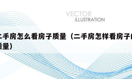 二手房怎么看房子质量（二手房怎样看房子的质量）