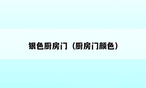 银色厨房门（厨房门颜色）