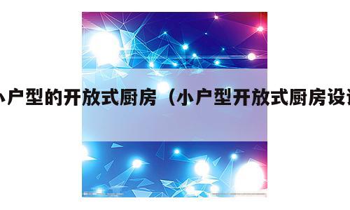小户型的开放式厨房（小户型开放式厨房设计）