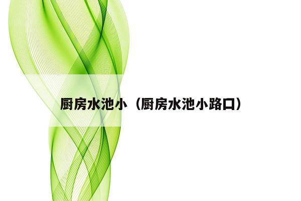 厨房水池小（厨房水池小路囗）