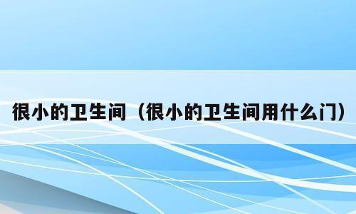 很小的卫生间（很小的卫生间用什么门）