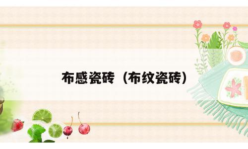 布感瓷砖（布纹瓷砖）
