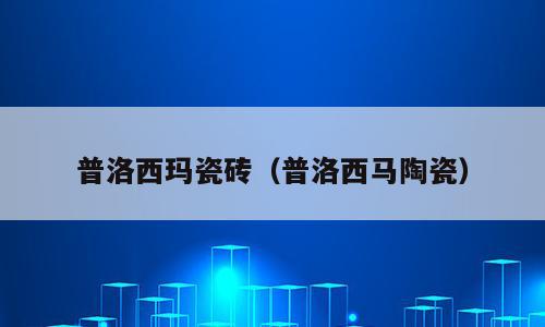普洛西玛瓷砖（普洛西马陶瓷）