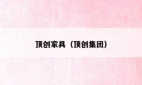 顶创家具（顶创集团）