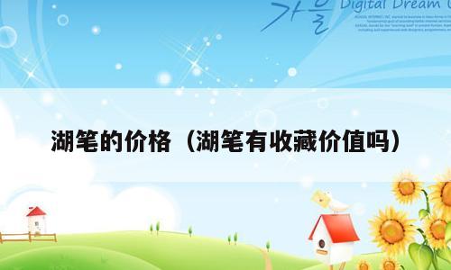 湖笔的价格（湖笔有收藏价值吗）