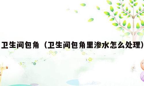 卫生间包角（卫生间包角里渗水怎么处理）