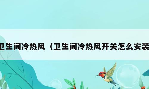 卫生间冷热风（卫生间冷热风开关怎么安装）