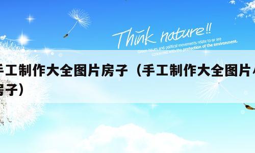 手工制作大全图片房子（手工制作大全图片小房子）